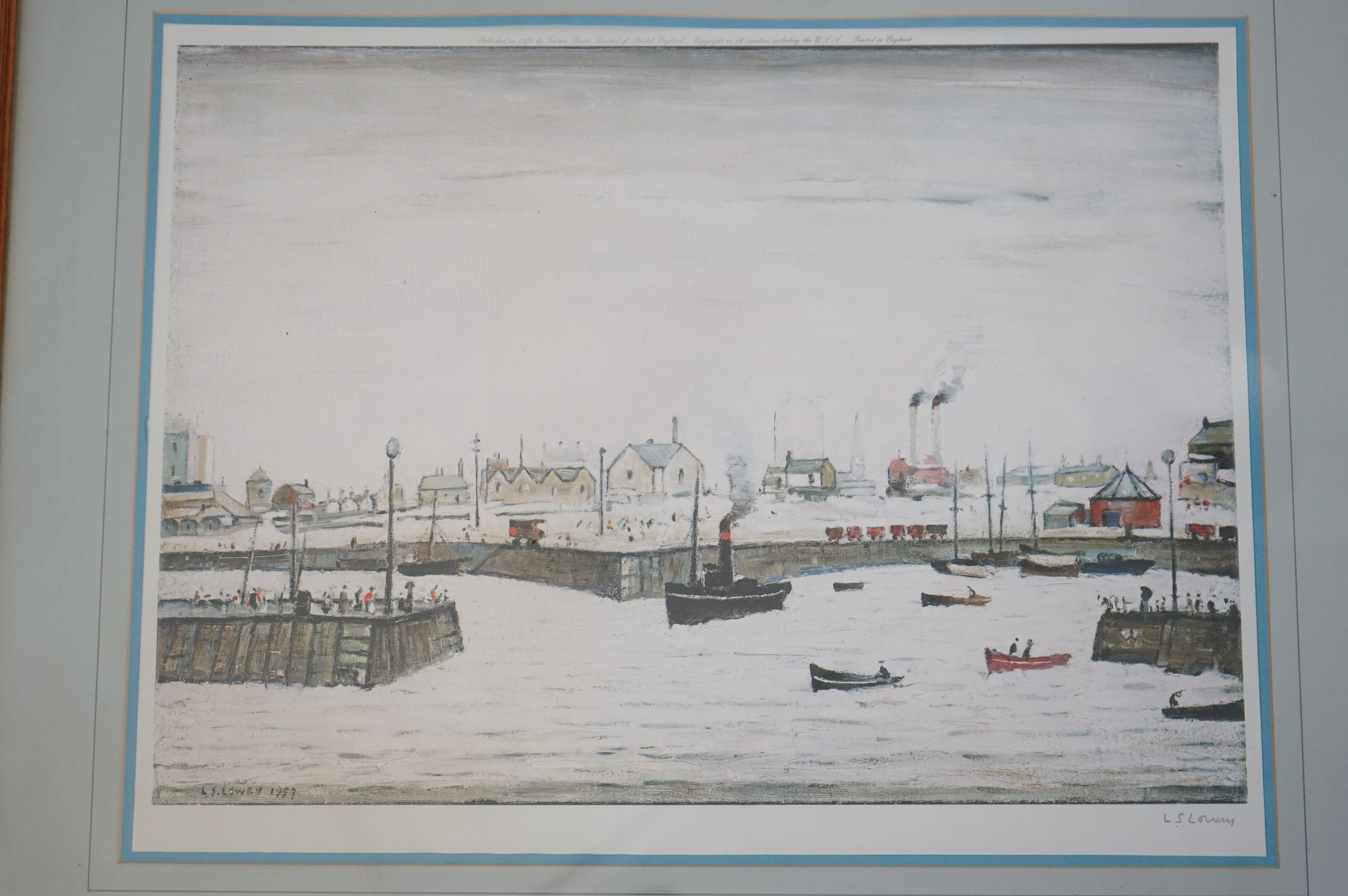 Laurence Stephen Lowry (English, 1887-1976), 'The Harbour', print, 40.5 x 56cm